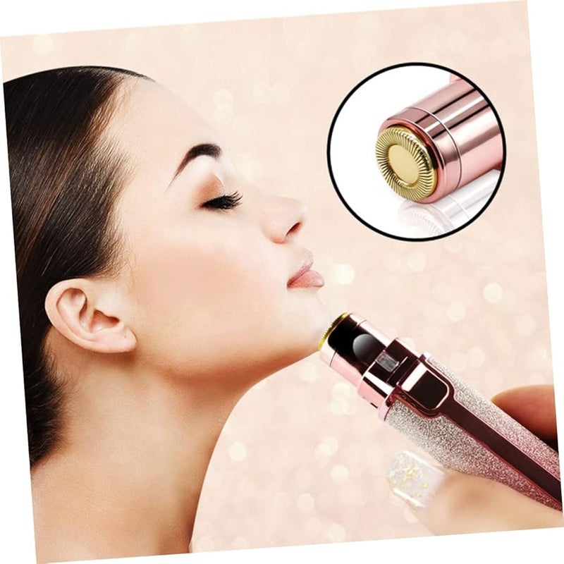 Wakauto USB Rechargeable Facial Hair Trimmer For Women Eyebrow Shaper Pink - Image 5